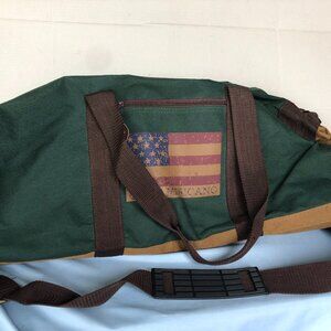 Green AMERICANO Duffle Travel Bag with Shoulder Strap & Carry Handles #G4